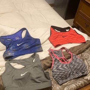 Nike and target brand sports bras